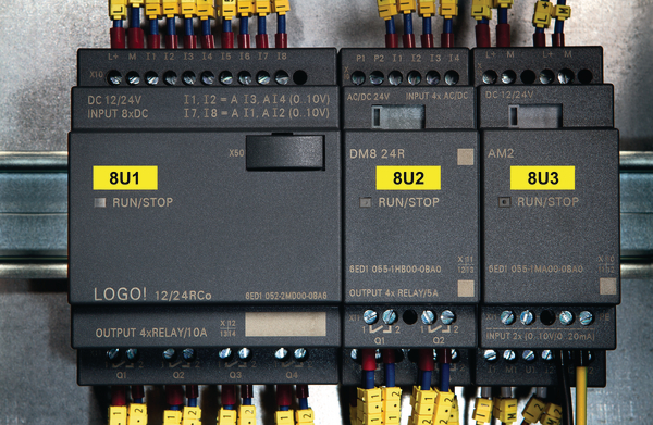 HellermannTyton Helatag 1102 Black on Yellow Label, 8mm Label Length, 20mm Label Width