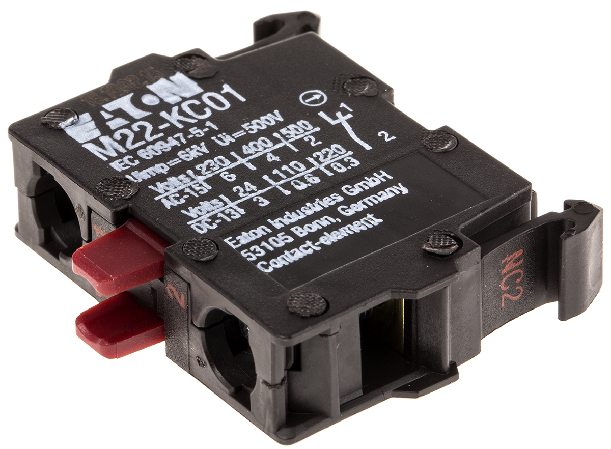 Eaton M22 Series Contact Block for Use with RMQ Titan Series, 240V, 1NC