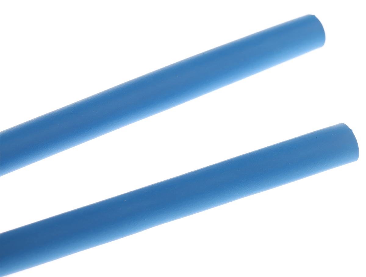 TE Connectivity Heat Shrink Tubing, Blue 3mm Sleeve Dia. x 1.2m Length 3:1 Ratio, RNF-3000 Series