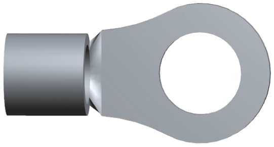 TE Connectivity, STRATO-THERM Uninsulated Ring Terminal, M8 Stud Size, 6.6mm² to 10.5mm² Wire Size
