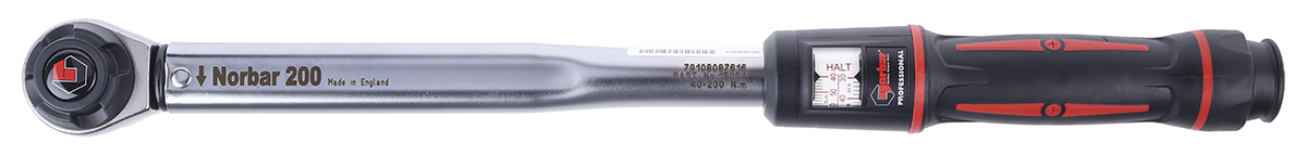 Norbar Torque Tools Click Torque Wrench, 40 → 200Nm, 1/2 in Drive, Square Drive