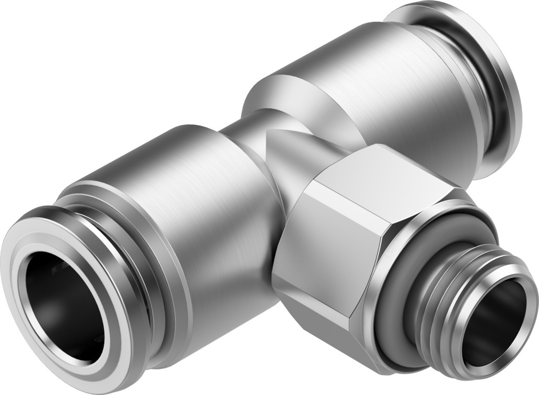 Festo NPQR Series Push-in Fitting, G 3/8 Male to Push In 12 mm, Threaded-to-Tube Connection Style, 8099101