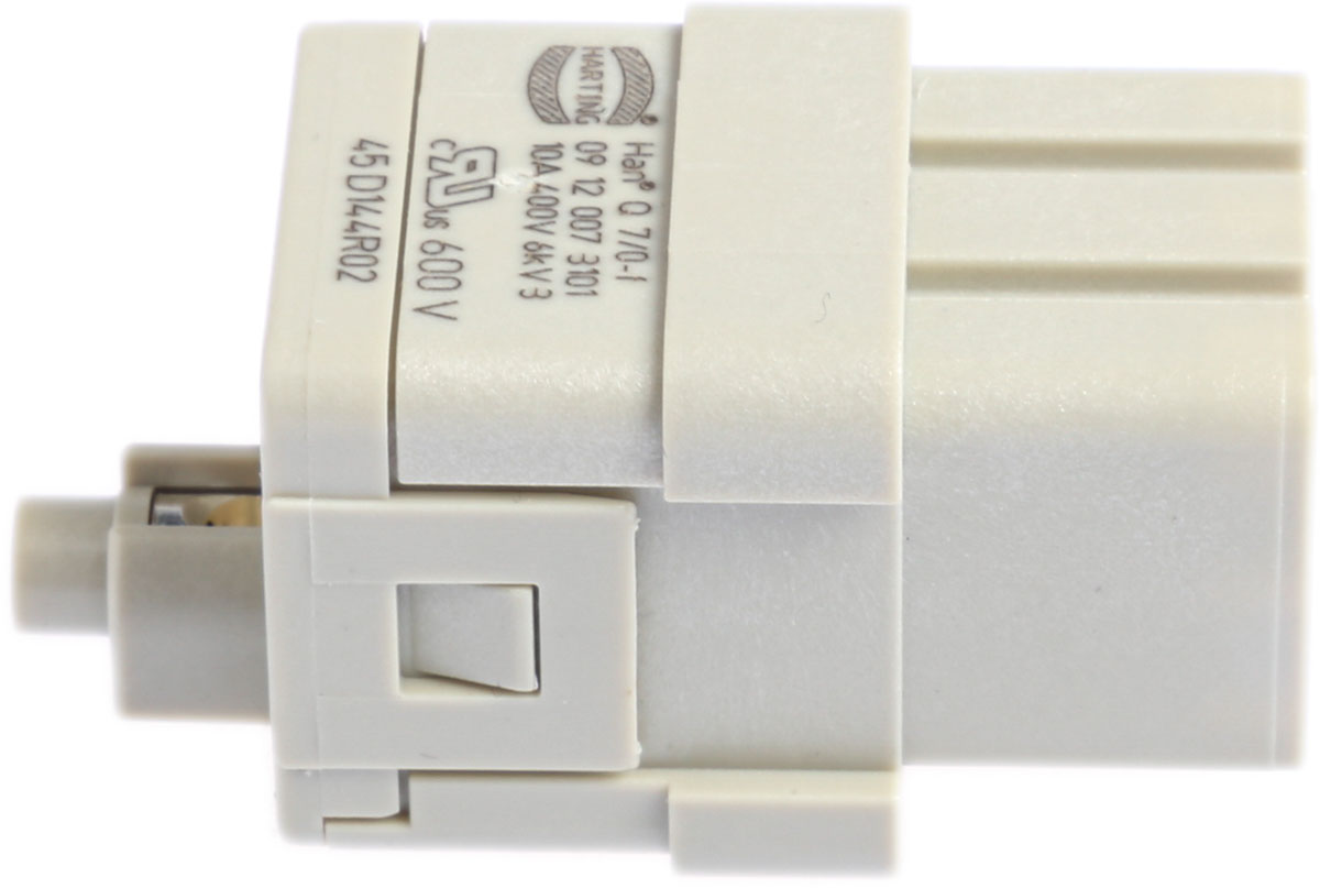 HARTING Heavy Duty Power Connector Insert, 10A, Female, Han Q Series, 8 Contacts