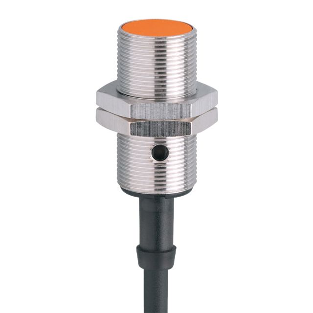 ifm electronic Inductive Threaded Barrel Proximity Sensor, M18, 5 mm Detection, NPN NO, 18 → 36 V dc
