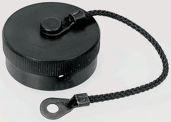 Amphenol Limited 62GB MIL-DTL-26482 Plug Dust Cap, Shell Size 18, with Zinc Cobalt Finish, Aluminium