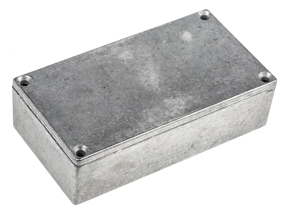 Hammond Eddystone Series Natural Die Cast Aluminium Enclosure, IP54, Natural Lid, 111 x 60 x 31mm
