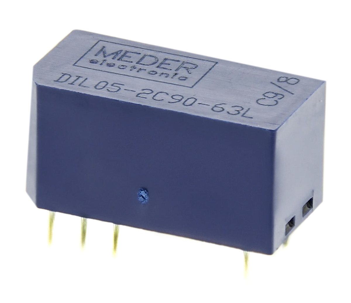 Meder PCB Mount Reed Relay, 5V dc Coil, DPDT, 175V dc Max, 0.25 A Max, 150Ω