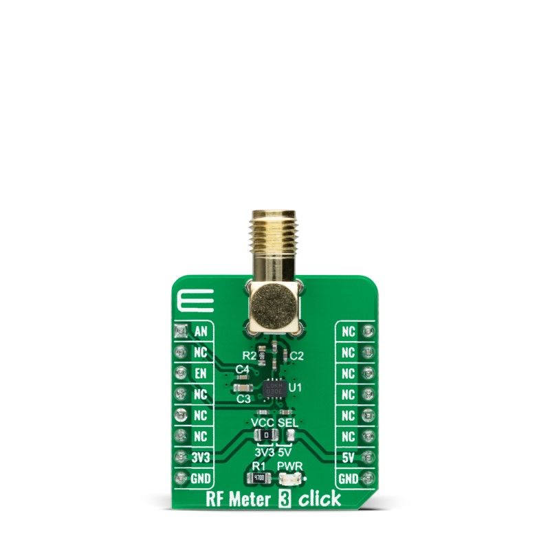 MikroElektronika RF Meter 3 Click Sensor Add-On Board Add On Board for LT5581 mikroBUS Socket