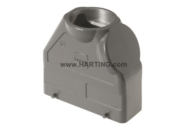 HARTING Han B Heavy Duty Power Connector Hood, M50 Thread, Top Entry