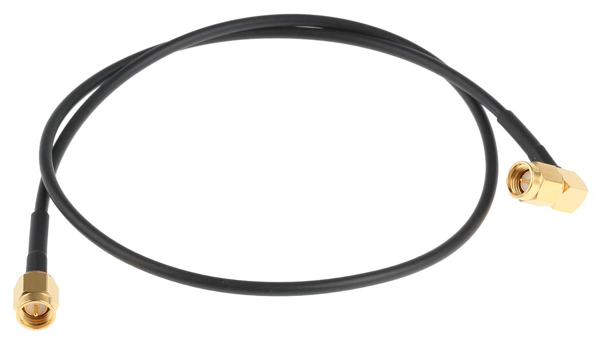Telegartner L09999 Series, 500 mm, RG174 Coaxial, Terminated 50 Ω