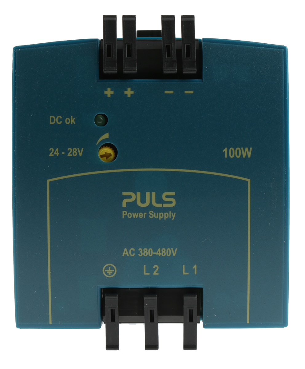 PULS MiniLine MLY Switched Mode DIN Rail Power Supply, 380 → 480V ac ac Input, 24V dc dc Output, 4.2A Output,