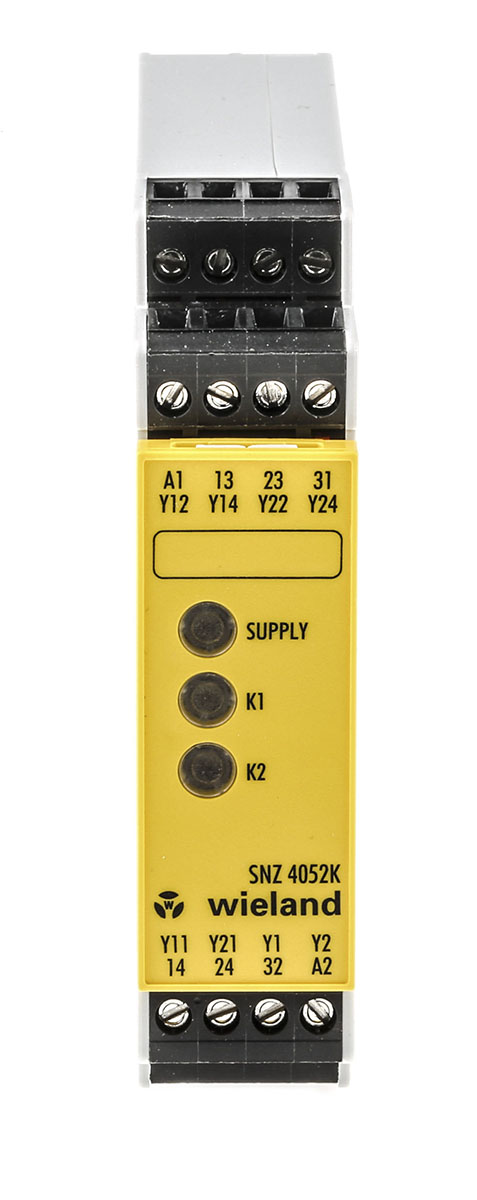 Wieland safeRELAY SNZ 4052 1 Auxiliary Contacts Safety Relay 24V ac/dc, Dual-Channel 2 Safety Contacts