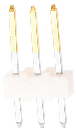 Molex KK 254 Series Straight Through Hole Pin Header, 3 Contact(s), 2.54 mm Pitch, 1 Row, Unshrouded