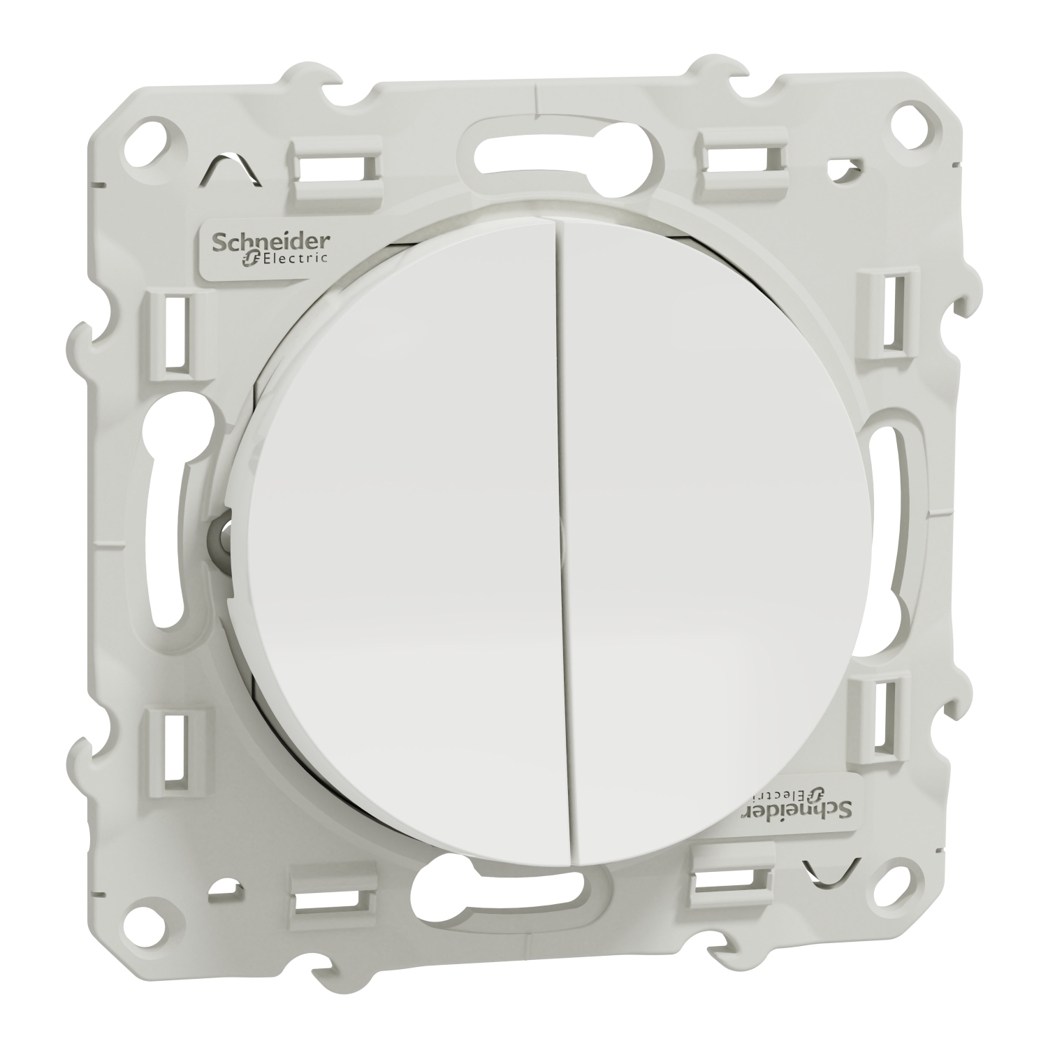 Schneider Electric 2 Way White Switch Mechanism 10A, Odace Series