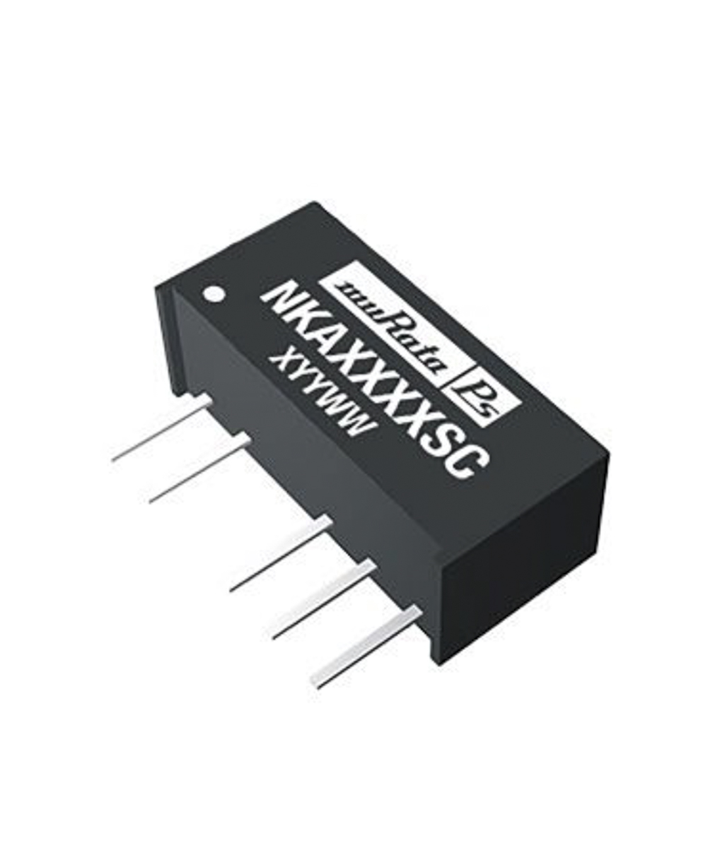 Murata Power Solutions NKA DC-DC Converter, ±15V dc/ ±33mA Output, 4.5 → 5.5 V dc Input, 1W, Through Hole, +85°C
