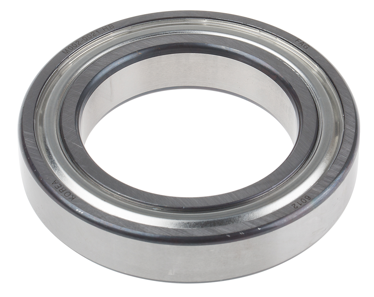 FAG 6012-2Z 1 Row Ball Bearing - 60 mm ID, 95 mm OD