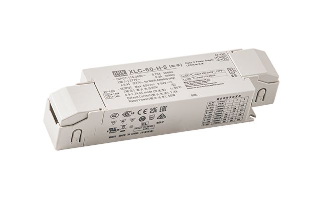 MEAN WELL LED Driver Power Supply, 48V Output, 60W Output, 1.25A Output, Constant Voltage Dimmable