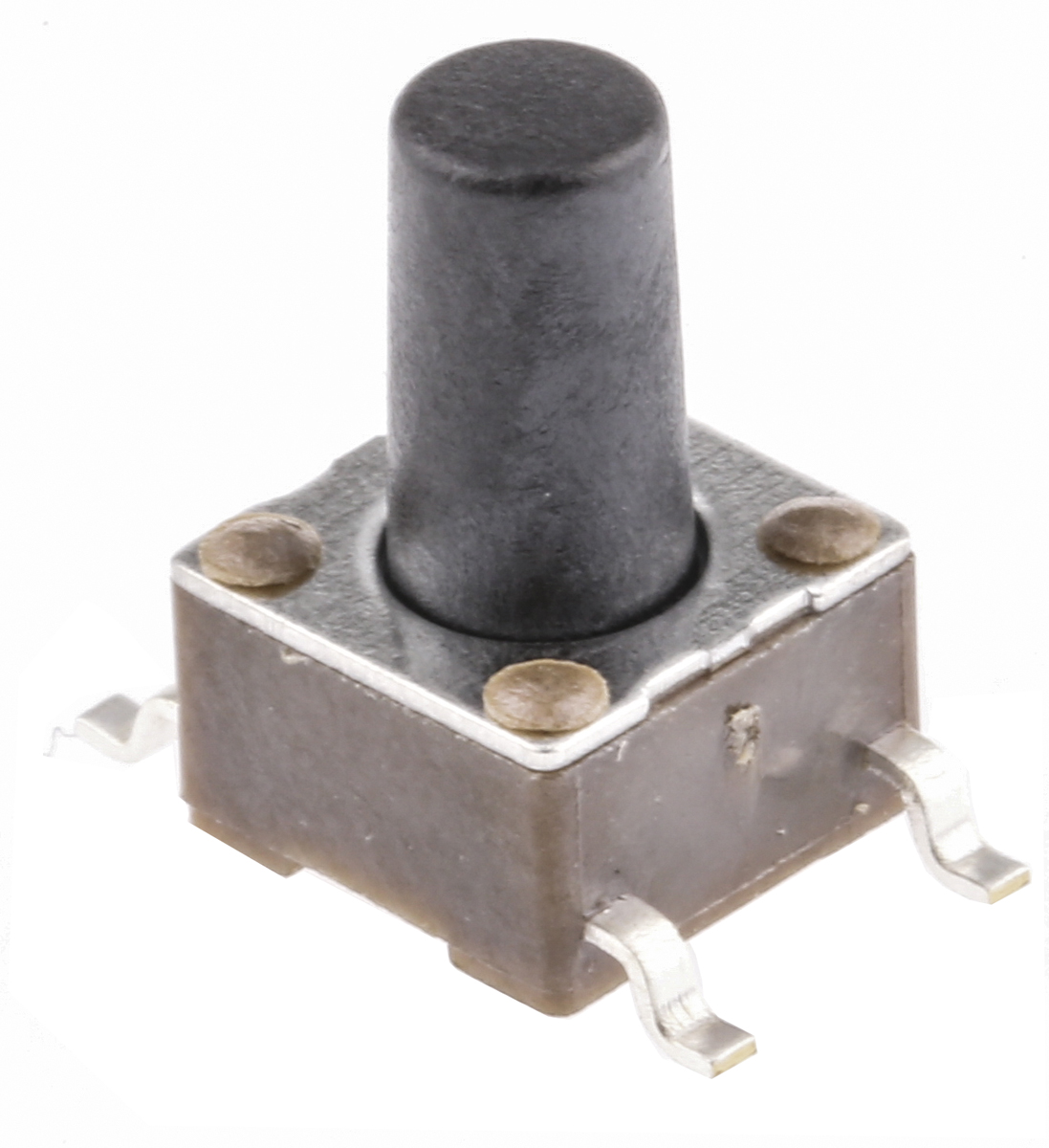 TE Connectivity Black Button Tactile Switch, SPST 50 mA @ 24 V dc 5.9mm Surface Mount