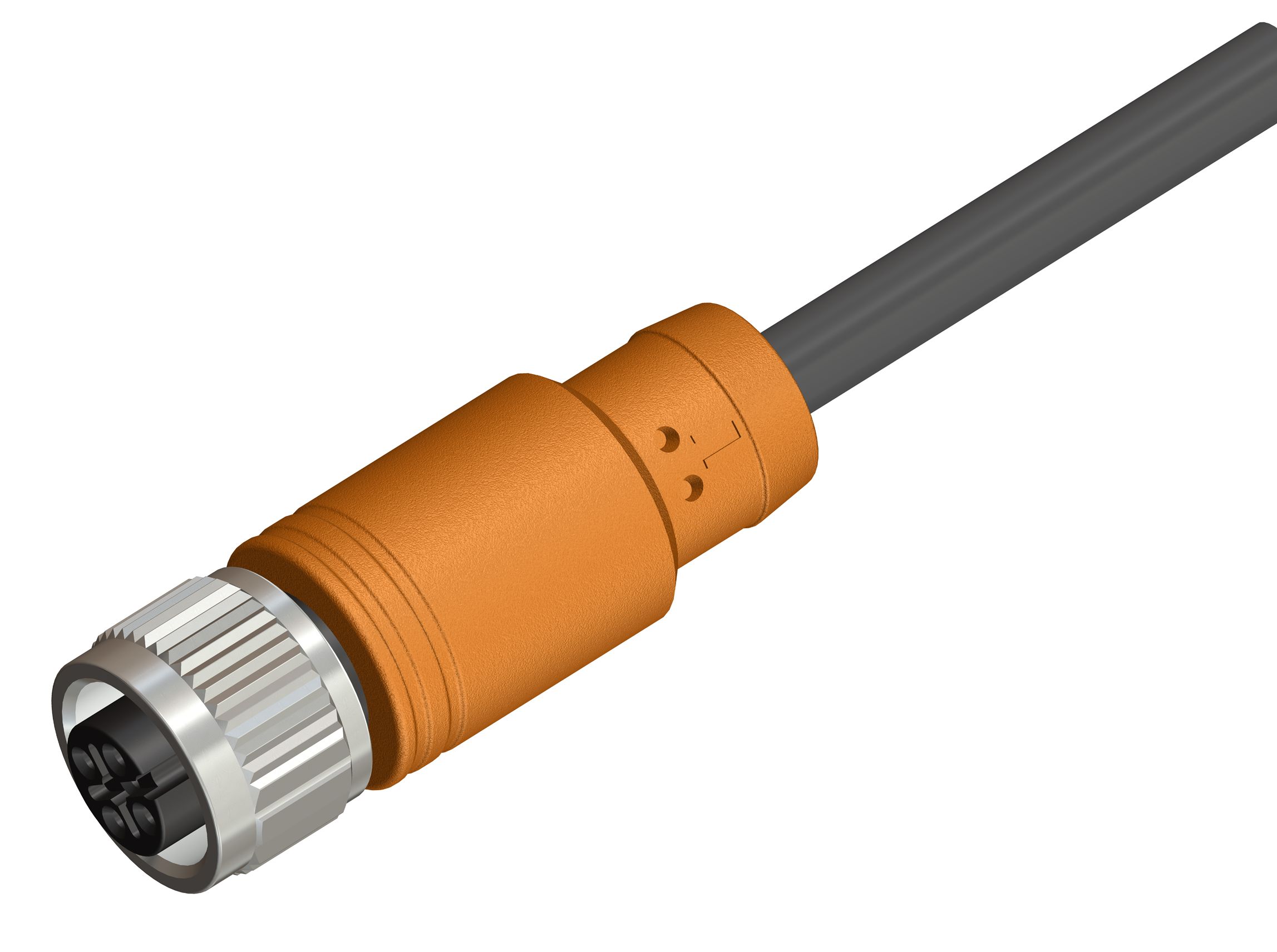 RS PRO Female 4 way M12 to Unterminated Free End Sensor Actuator Cable, 5 m