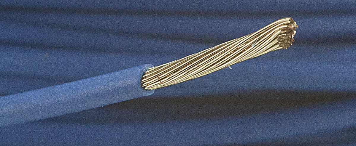 Alpha Wire Ecogen Ecowire Series Blue 1.3 mm² Hook Up Wire, 16 AWG, 26/0.25 mm, 30m, MPPE Insulation, 6716 BL005