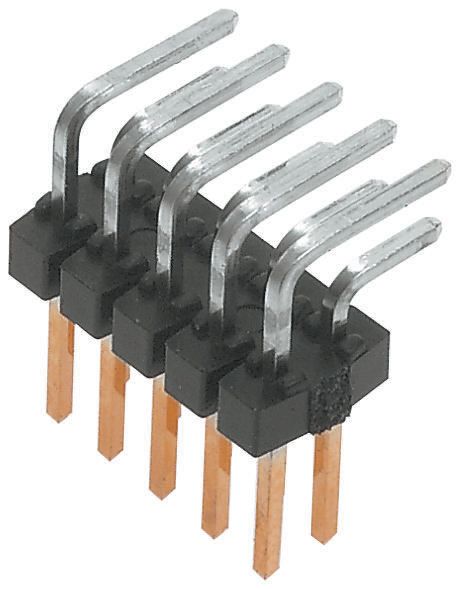 Molex C-Grid III Series Right Angle Through Hole Pin Header, 12 Contact(s), 2.54 mm Pitch, 2 Row, Unshrouded