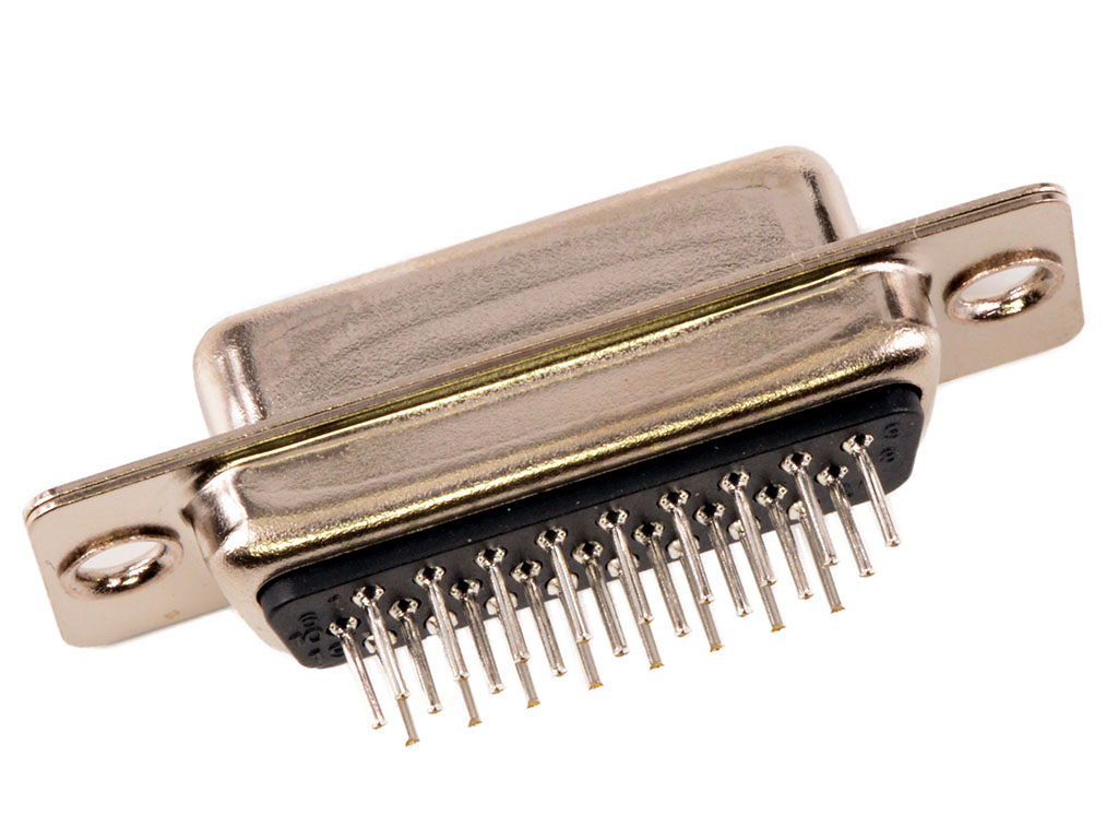 FCT from Molex FCT 26 Way Panel Mount D-sub Connector Socket, 1.98mm Pitch, with Flange