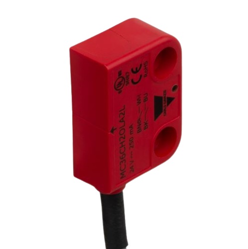 Carlo Gavazzi MC36C Series Magnetic Safety Switch, 12 → 24V ac/dc, Plastic Housing, 2NO, Cable