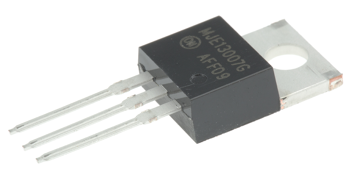 onsemi MJE13007G NPN Transistor, 8 A, 400 V, 3-Pin TO-220AB