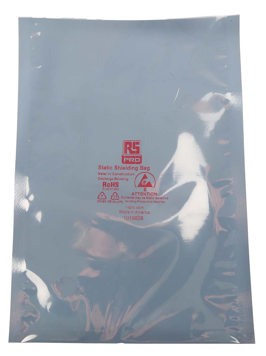 RS PRO Static Shielding Bag 152mm(W)x 254mm(L)