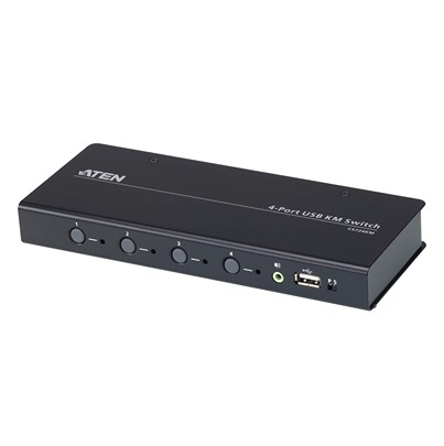 Aten 4 Port 16 USB KVM Switch, 3.5 mm Jack