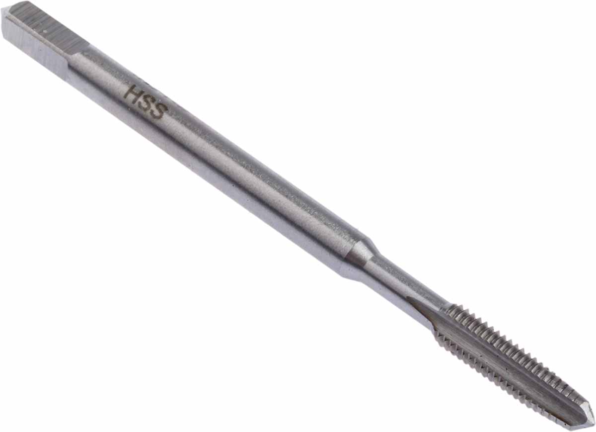 RS PRO Threading Tap HSS 1-Piece 0.5mm Pitch Metric Standard Hand Tap M3 Thread