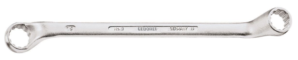 Gedore Offset Ring Spanner, 13mm, 9.6in, Metric, Double Ended, 245 mm Overall