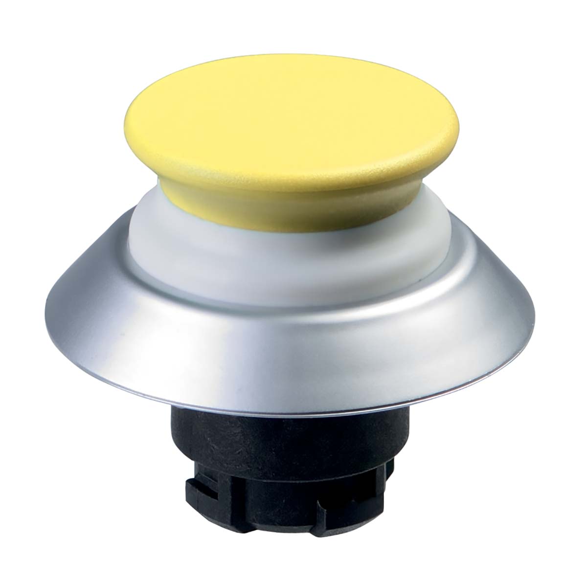 Schmersal NDTP30GB Series Yellow Illuminated Momentary Push Button, 22.3mm Cutout, IP67, IP69K