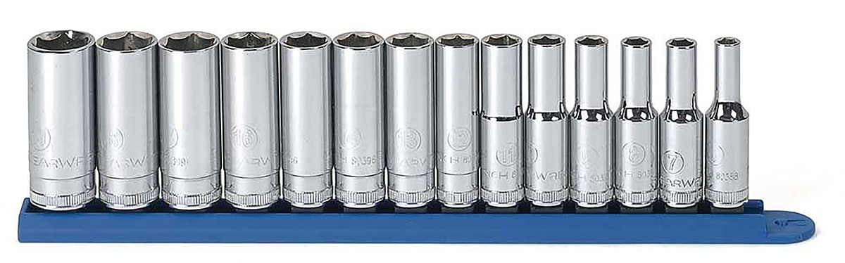 GearWrench 14-Piece Metric 3/8 in Deep Socket Set , 6 point