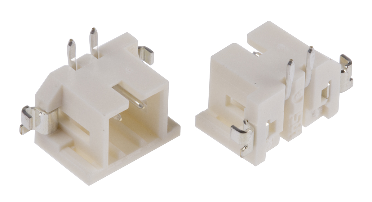 Hirose DF3 Series Straight Surface Mount PCB Header, 2 Contact(s), 2.0mm Pitch, 1 Row(s), Shrouded