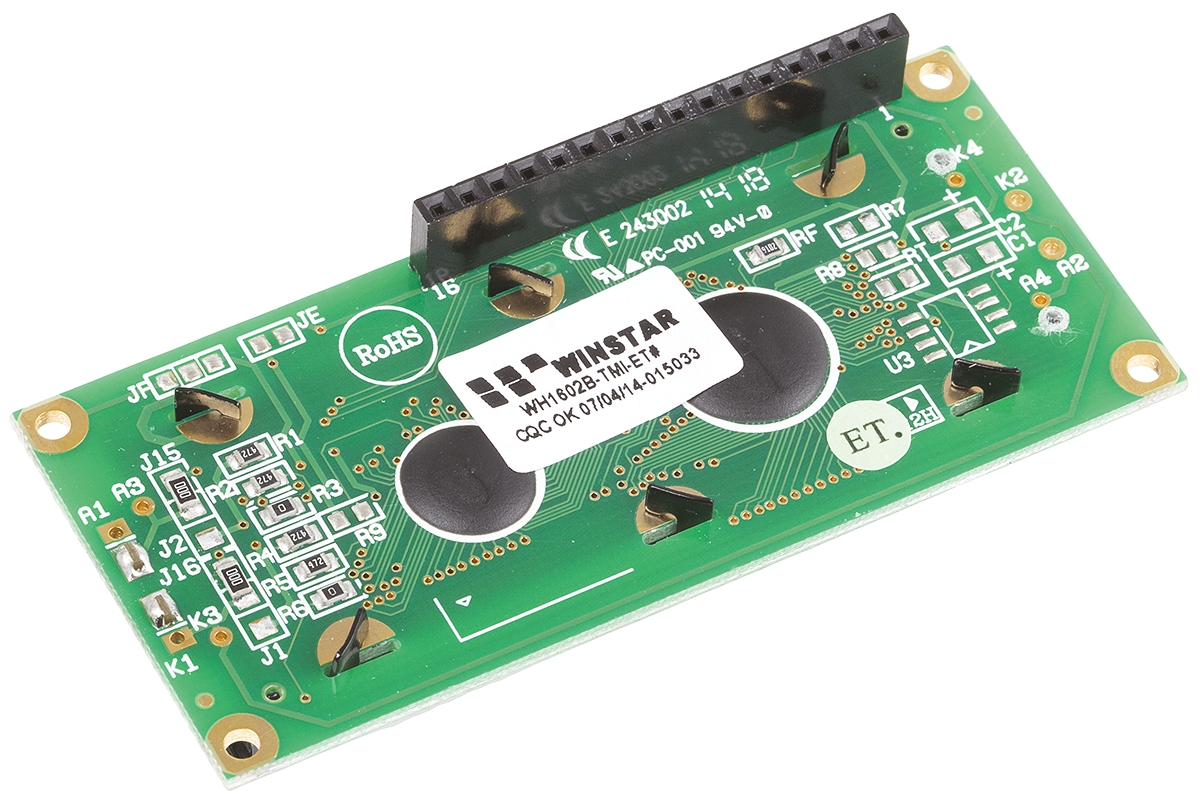 MikroElektronika MIKROE-55, Character LCD 2x16 with blue backlight LCD Display Development Board