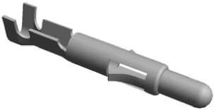 TE Connectivity Universal MATE-N-LOK Series Male Crimp Terminal, 24AWG Min, 18AWG Max