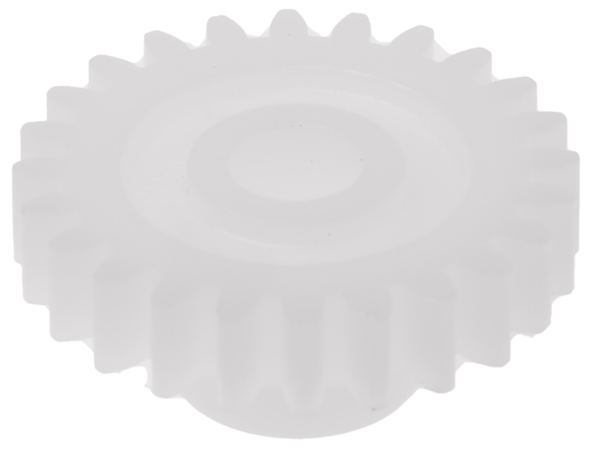 RS PRO POM 24 Teeth Spur Gear, 0.8 Module, 5mm Bore Diam, 19.2mm Pitch Diam, 10mm Hub Diam