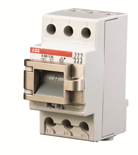 ABB 3P Pole DIN Rail Switch Disconnector - 63A Maximum Current, 5.4W Power Rating, IP20
