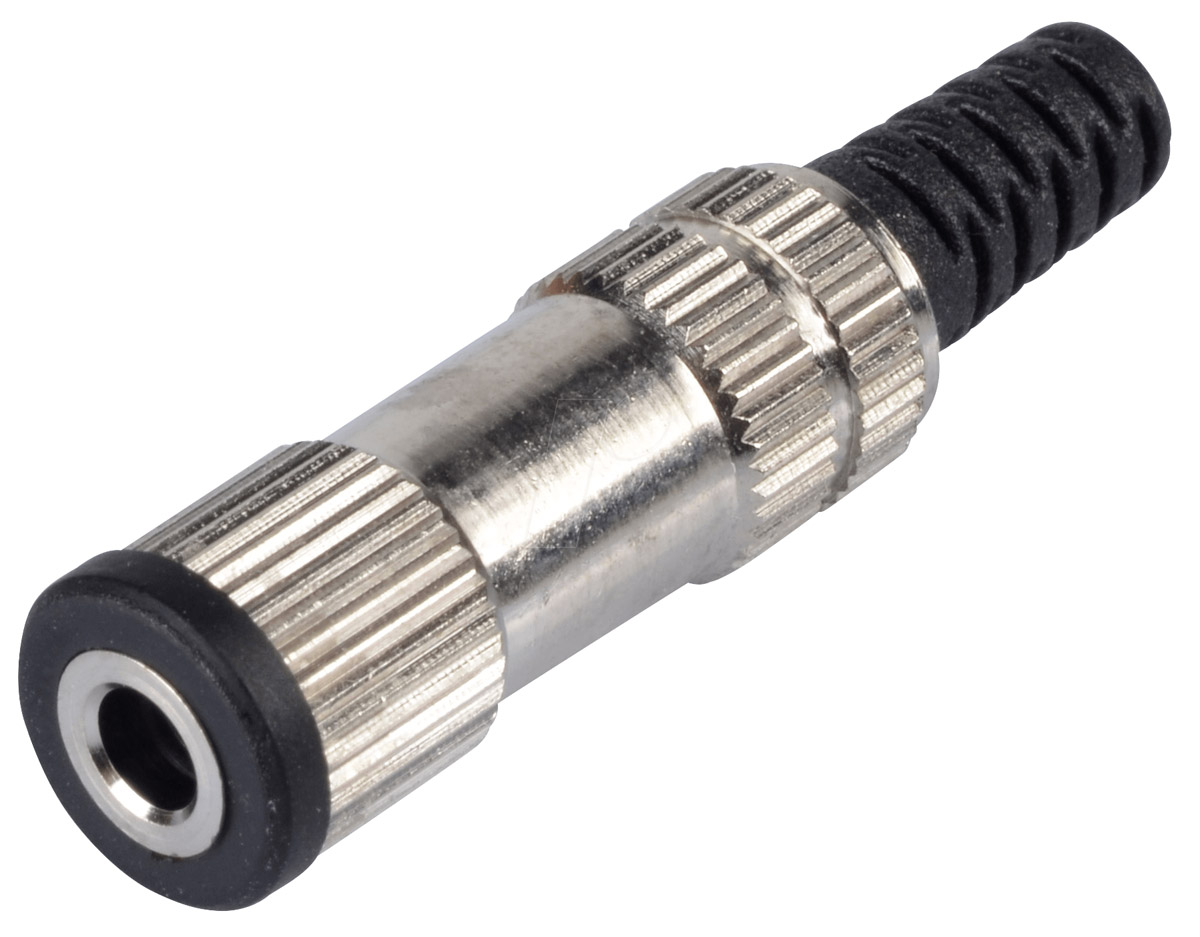 Lumberg Jack Connector 3.5 mm Cable Mount Mono Socket, 2Pole 1A