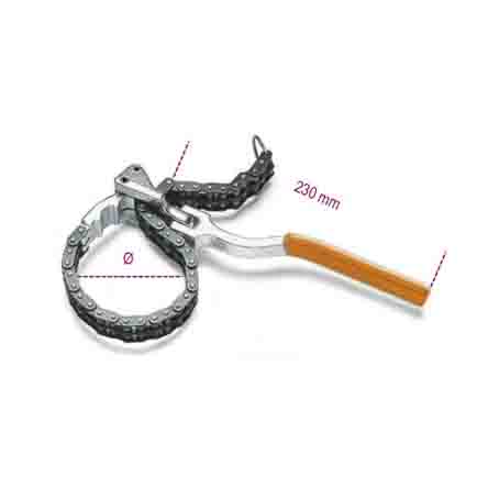 BETA Pipe Wrench, 230 mm Overall, 60 → 160mm Jaw Capacity