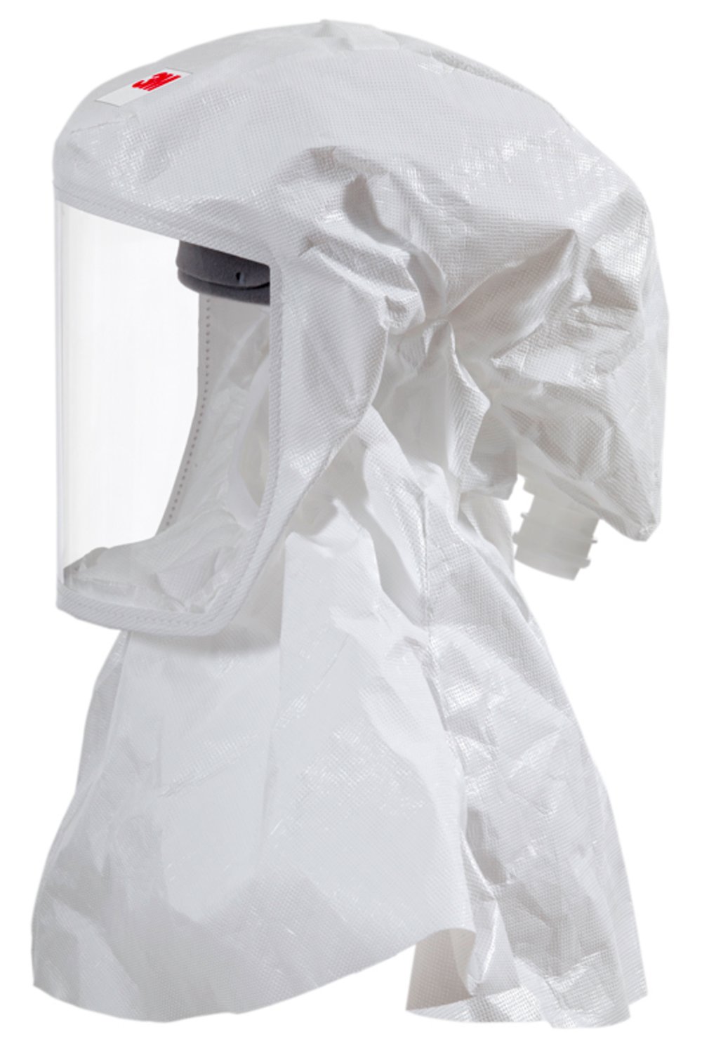 3M 7100015401 White PETG, Polypropylene Coated Non-Woven Polypropylene Protective Hood