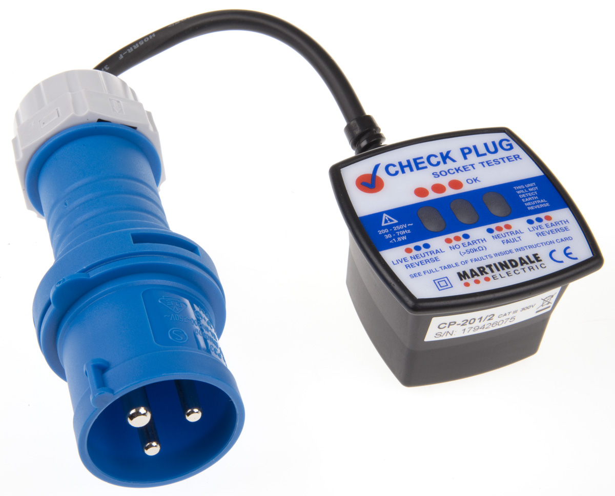 Martindale, Model CP-201 Socket Tester 16A 230V ac CAT III 300 V