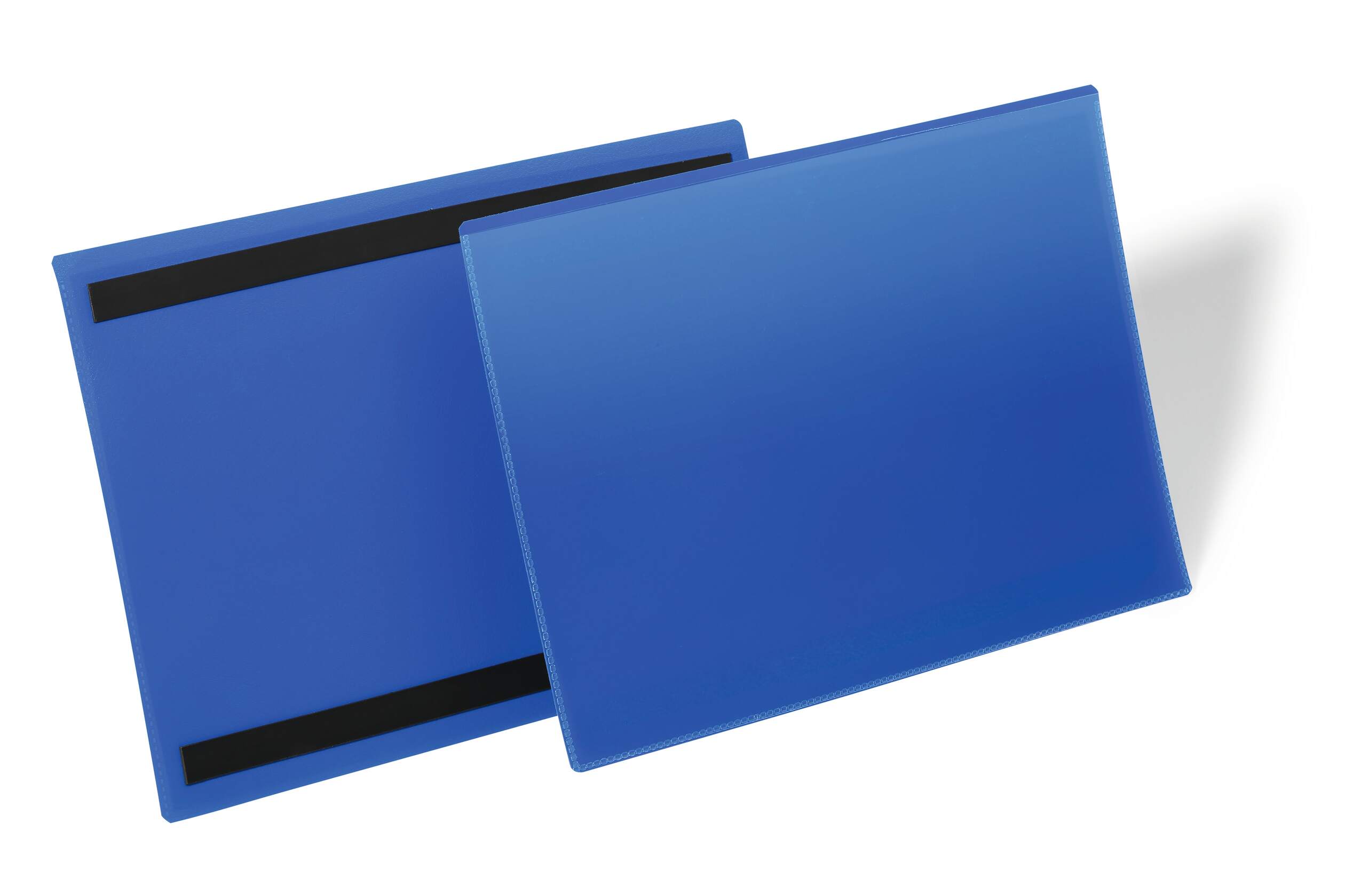 Durable Magnetic Blue A4 Metal Logistic pockets, 225mm Height, 311mm Width