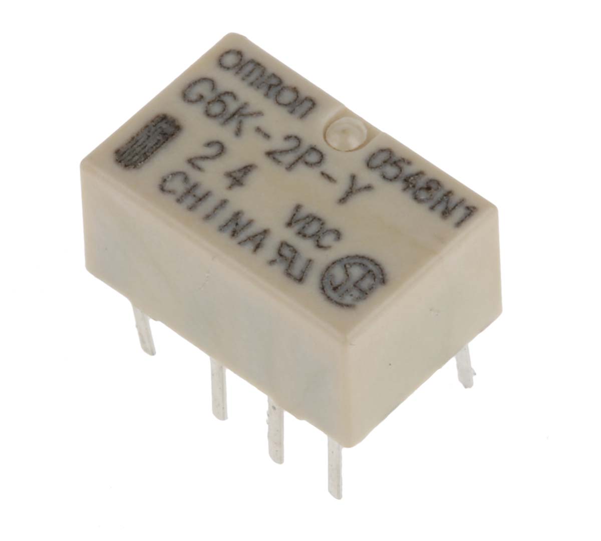 Omron PCB Mount Signal Relay, 24V dc Coil, 1A Switching Current, DPDT