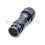 Amphenol Industrial Circular Connector, 6 Contacts, Cable, Standard Connector, Plug, Male, IP68, X-LOK Series