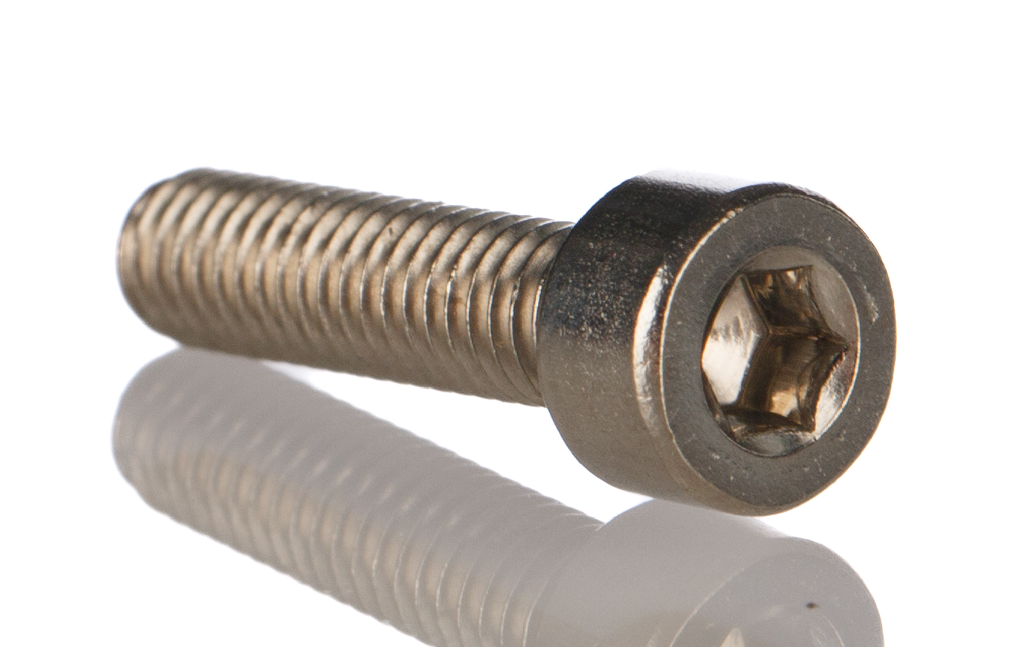 RS PRO Plain Stainless Steel Hex Socket Cap Screw, DIN 912, M4 x 16mm