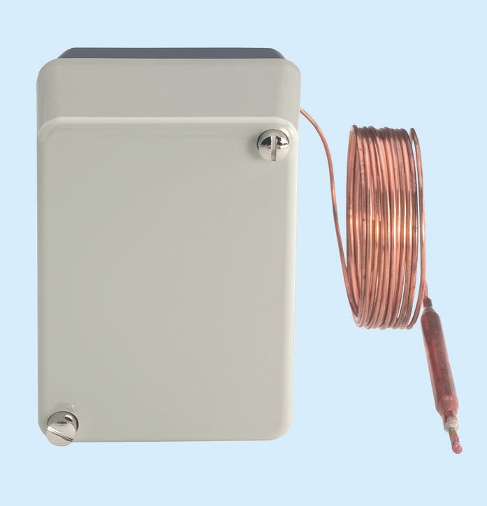 Jumo Capillary Thermostat, +300°C Max, SPST, Manual Reset, Surface Mount