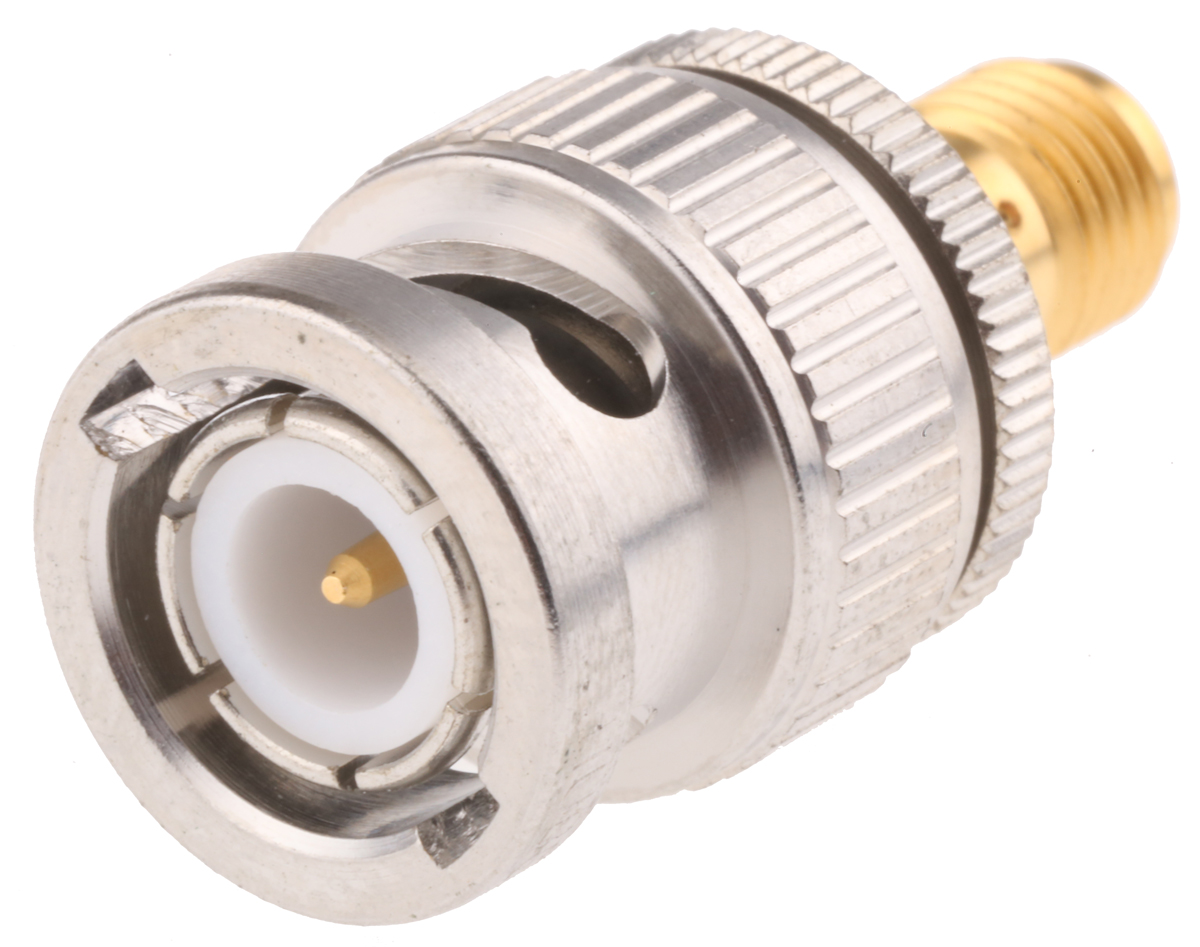 Huber+Suhner Straight 50Ω RF Adapter BNC Plug to SMA Socket