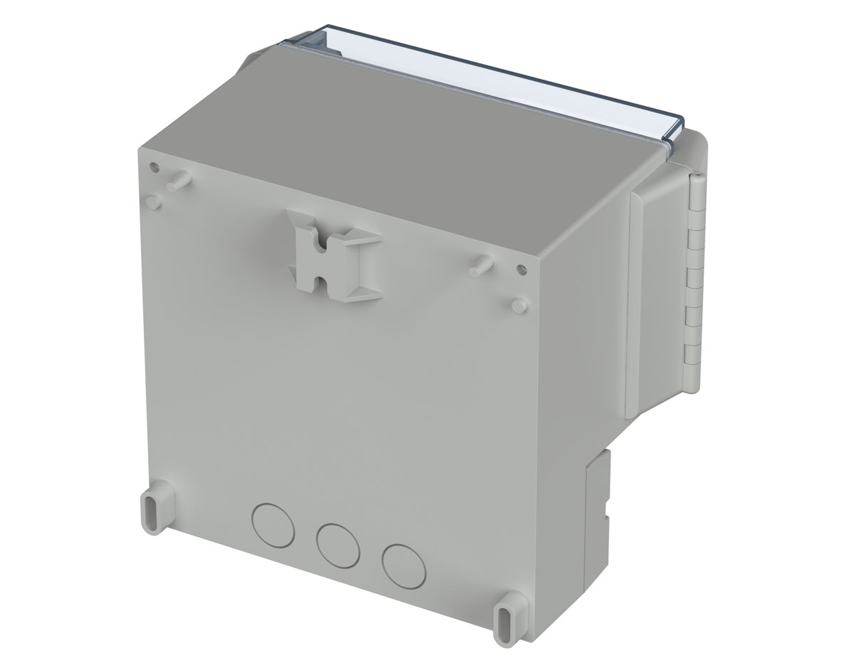 Bopla RegloCard-Plus Series ABS, Polycarbonate Wall Box, IP65, Viewing Window, 166 mm x 161 mm x 121mm